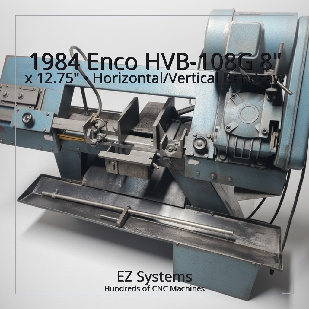 1984 Enco HVB-108G 8" x 12.75" Horizontal/Vertical Bandsaw