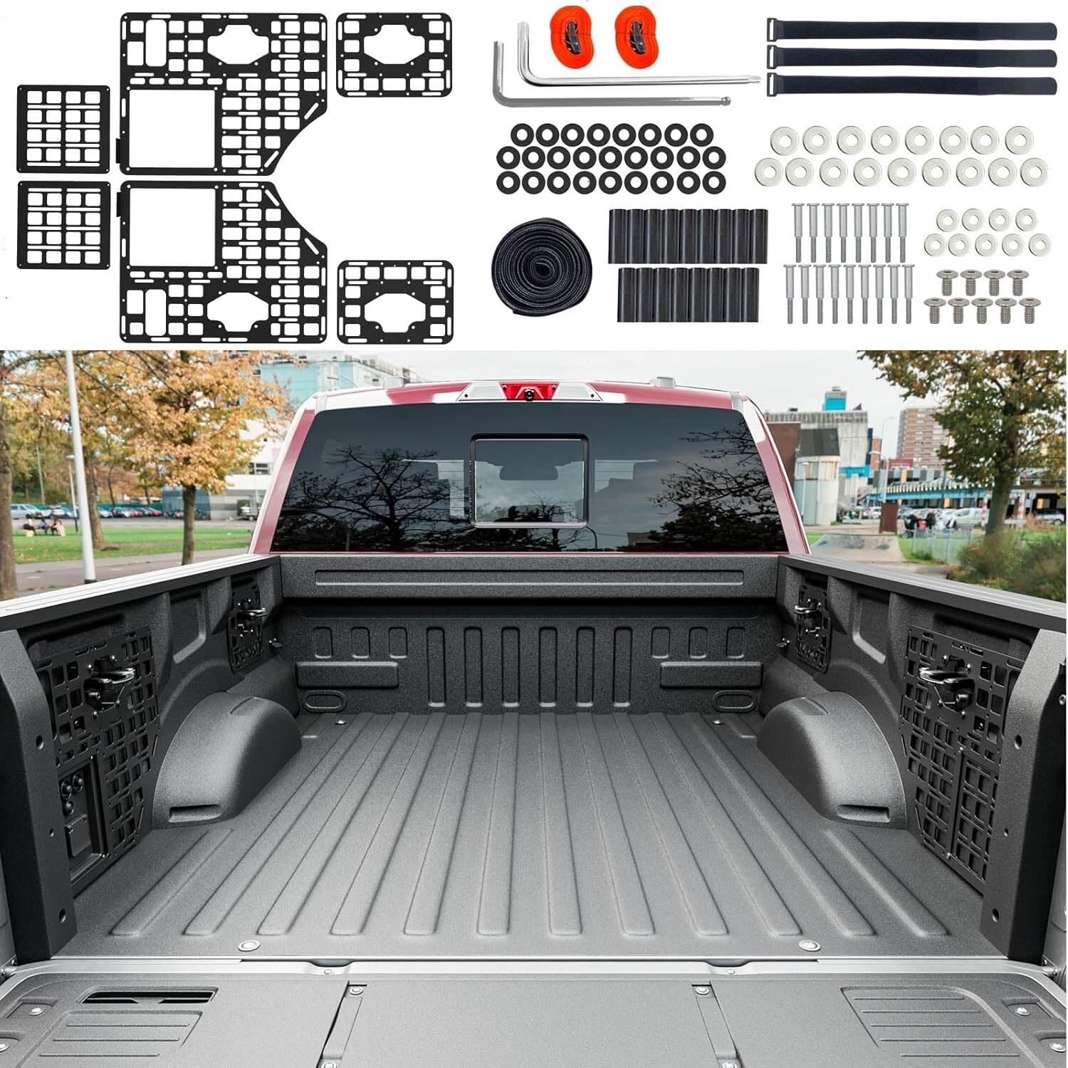 For 2015-2024 Ford F150 Side Bed Molle Panel Bed Molle System Truck Bed Panel