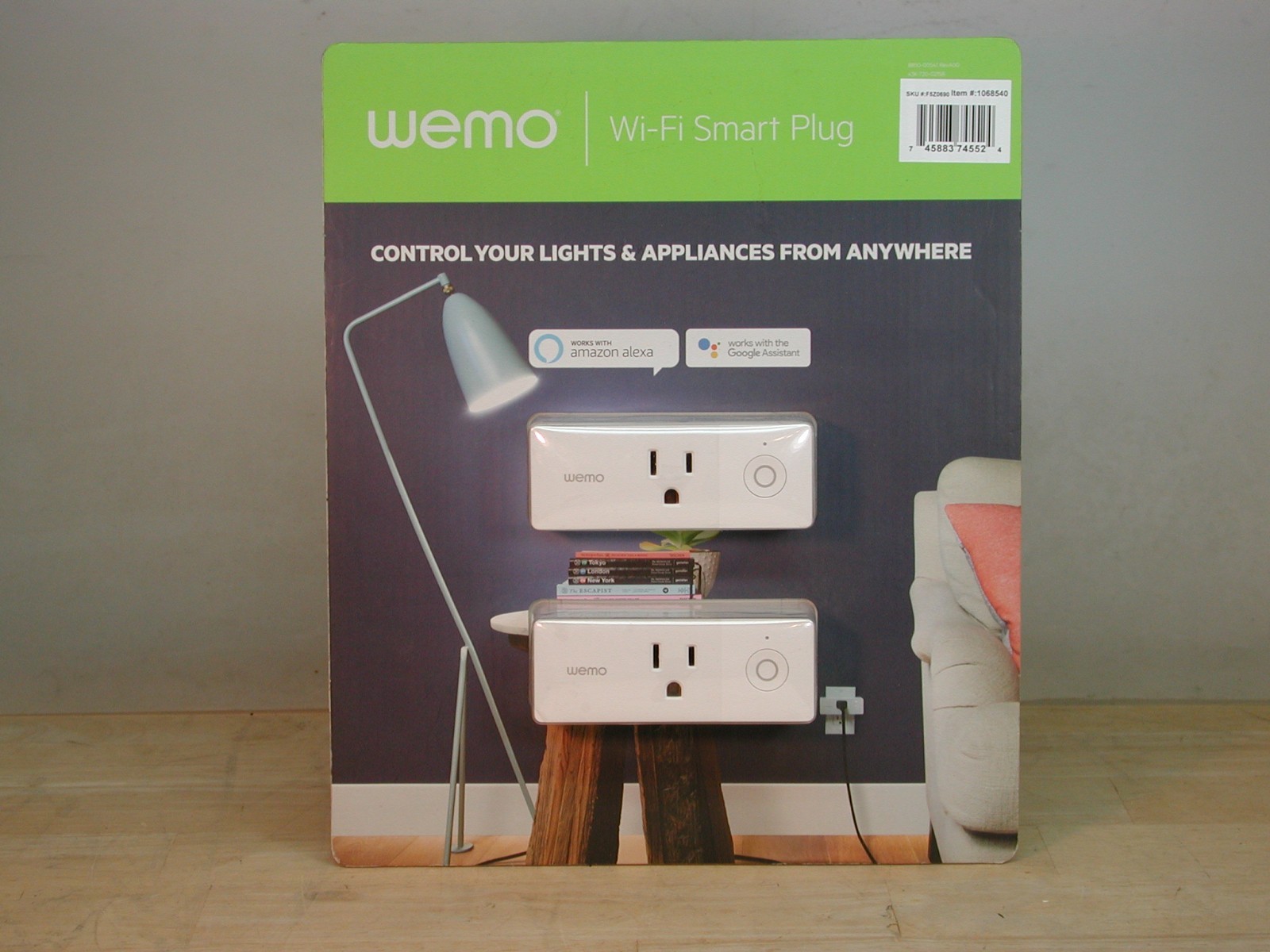 Wemo - WI-FI SMART PLUG - pack of 2, Alexa, Google Assistant Nest  (NEW/SEALED)