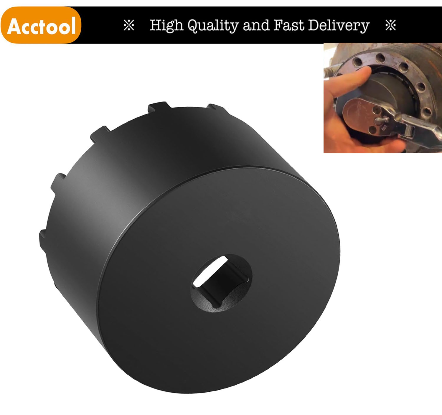 31520 12-Pin Axle Nut Socket For 2019+ Dodge Ram 3500, 4500 and 5500 w 12" Axles