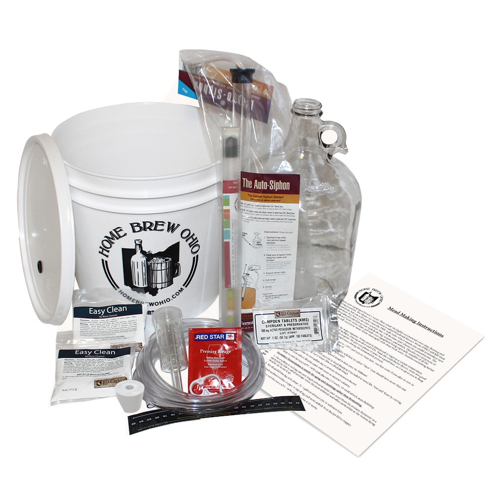 Starter Mead Making Kit (1 gallon batch with bucket)