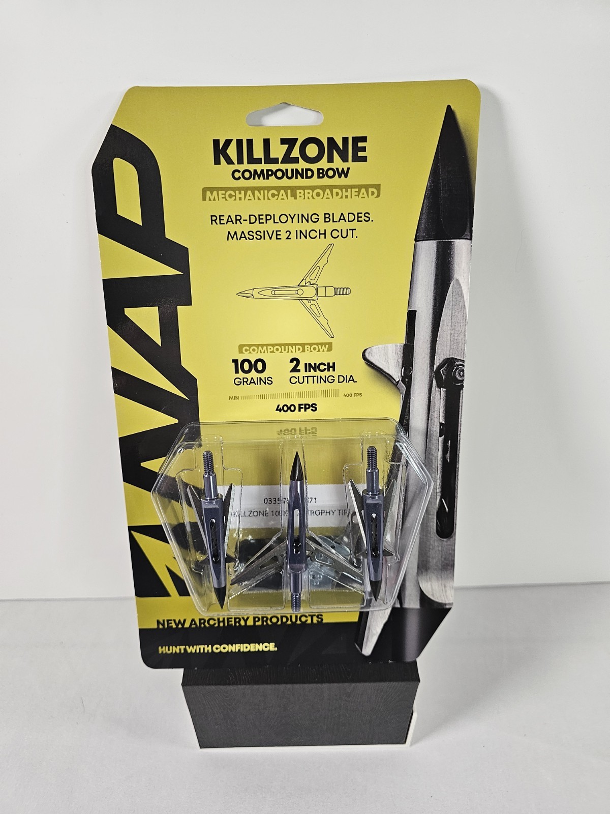 NAP Killzone Mechanical Broadhead 2 Blades 100 Grains 2” Cutting Diameter 3 Pack