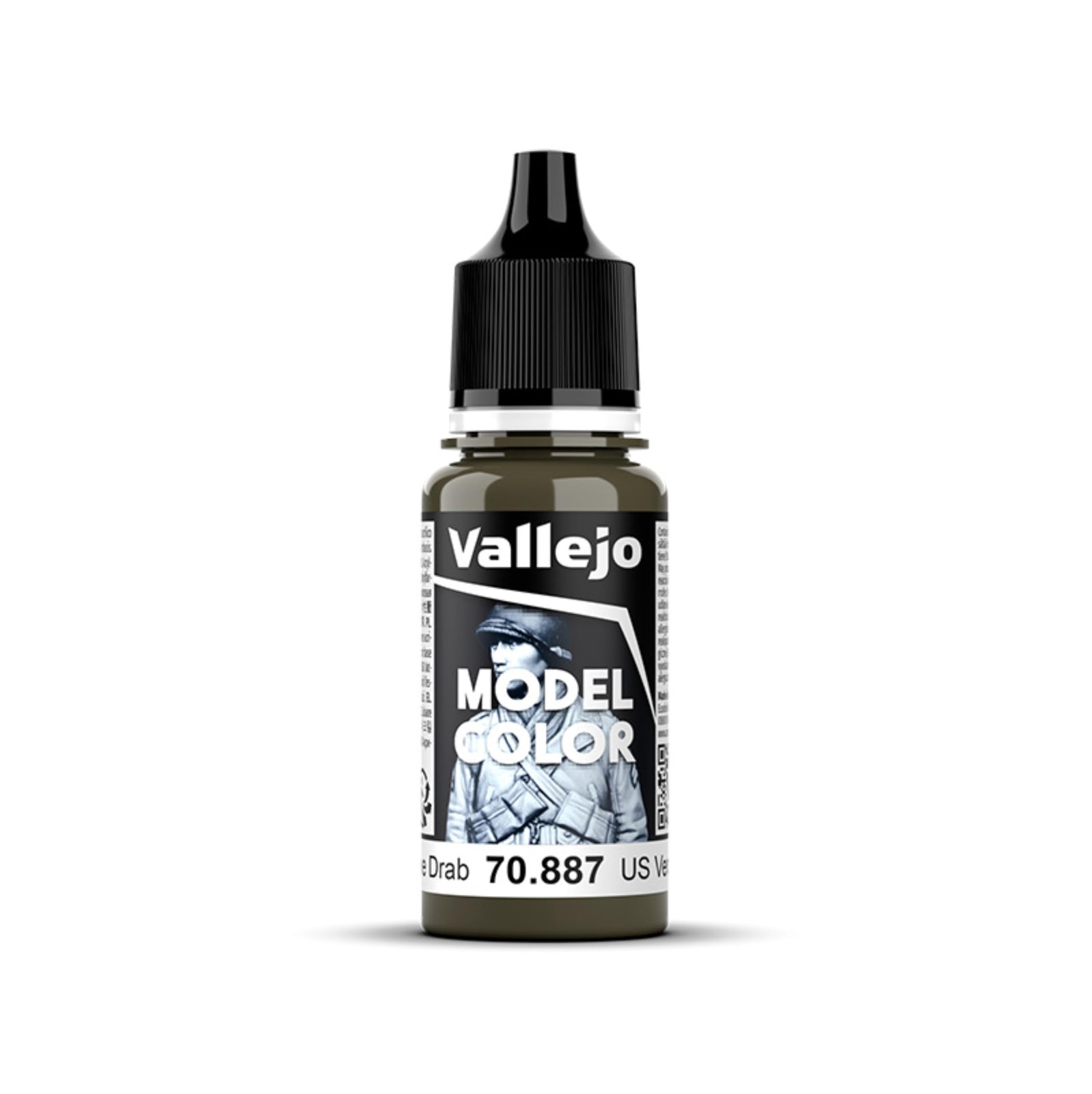 Vallejo Acrylic Paint, US Olive Drab 0.57 Fl Oz (Pack of 1), Us