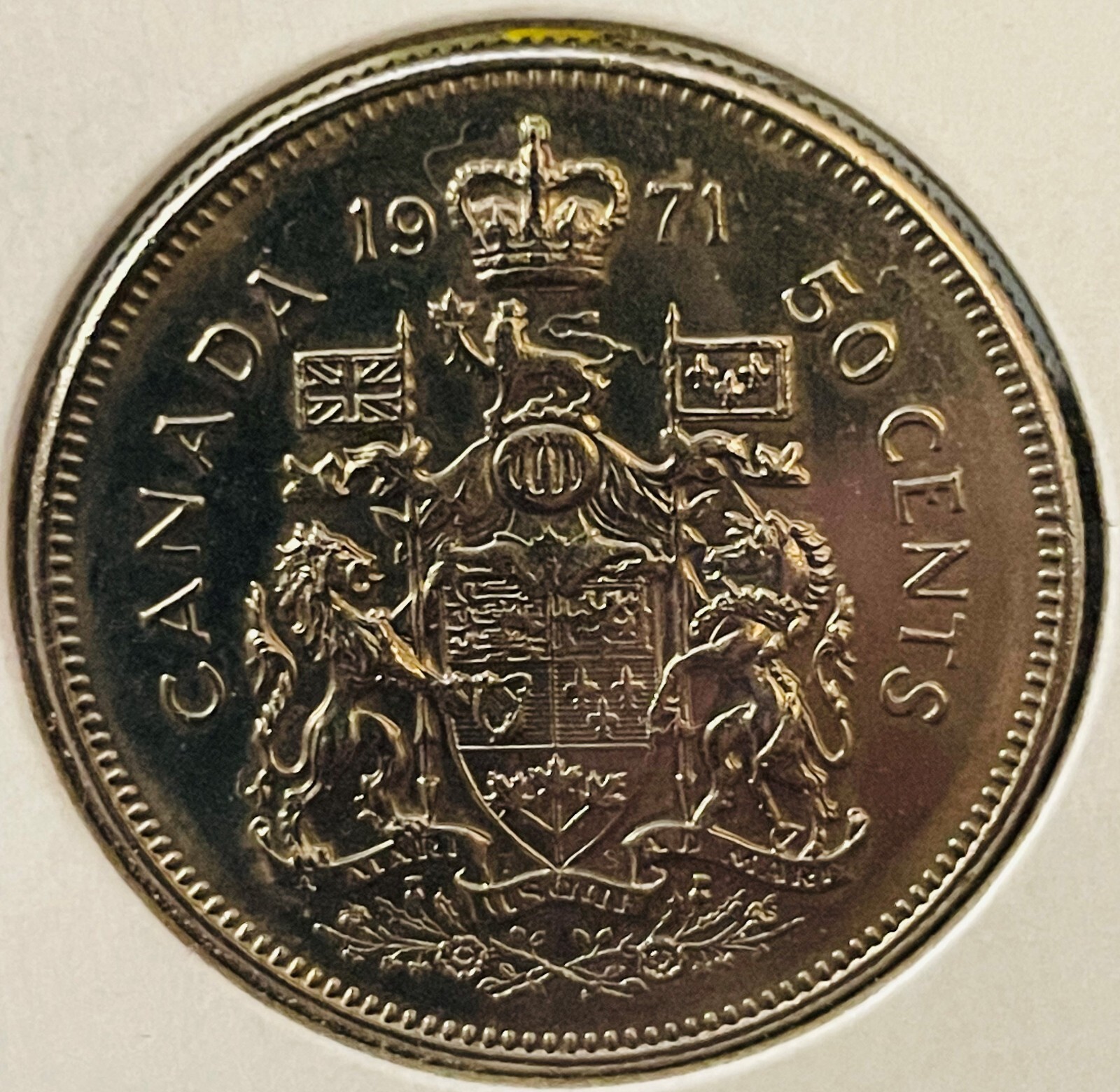 1971 Canada 50 cents Nickel Nice Circulated. #