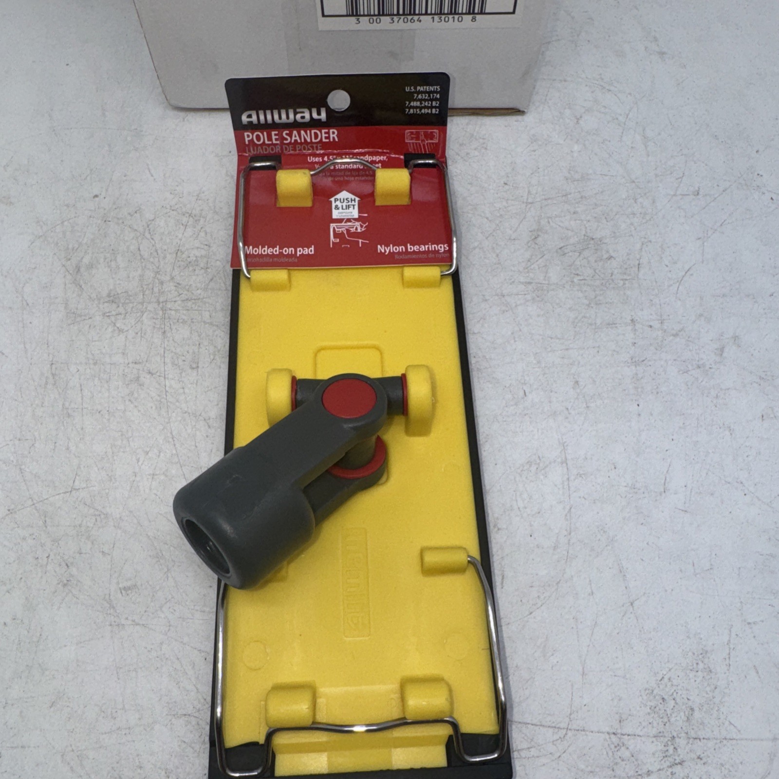 (4) Allway Heavy Duty Drywall Pole Sander Head With Protective Bumper Design