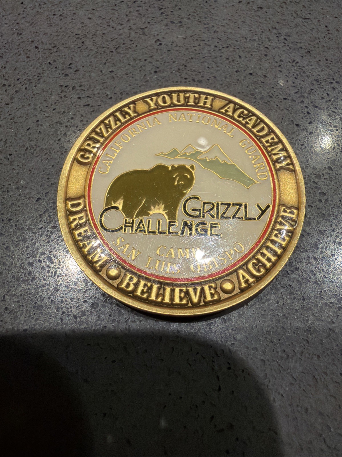 California National Guard Grizzly Youth Academy Challenge Coin Camp SLO