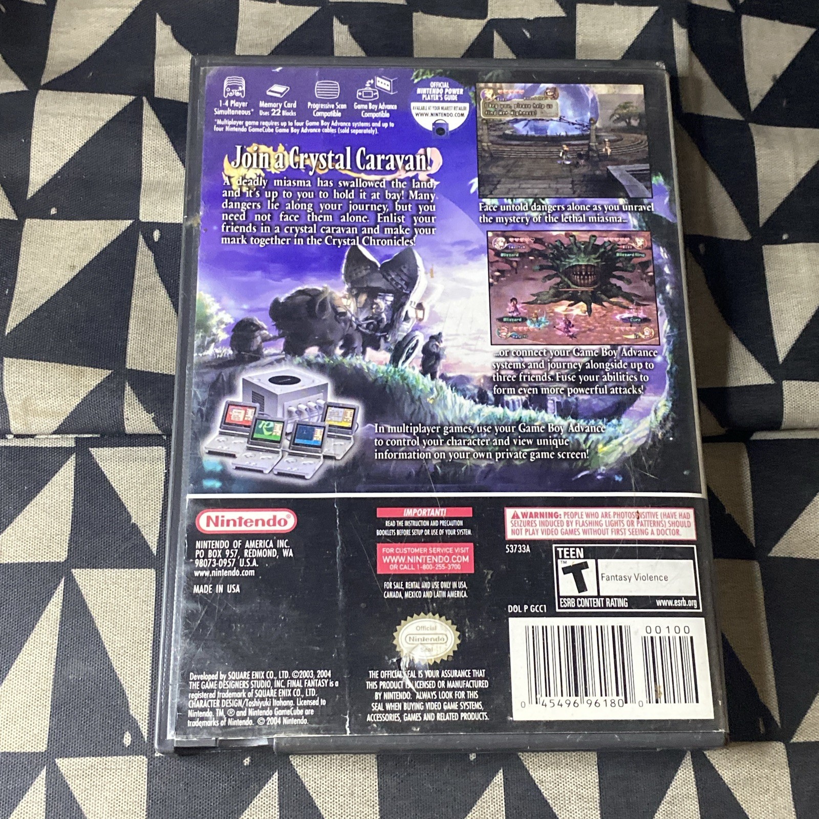 Final Fantasy: Crystal Chronicles (Nintendo GameCube, 2004) Case Only