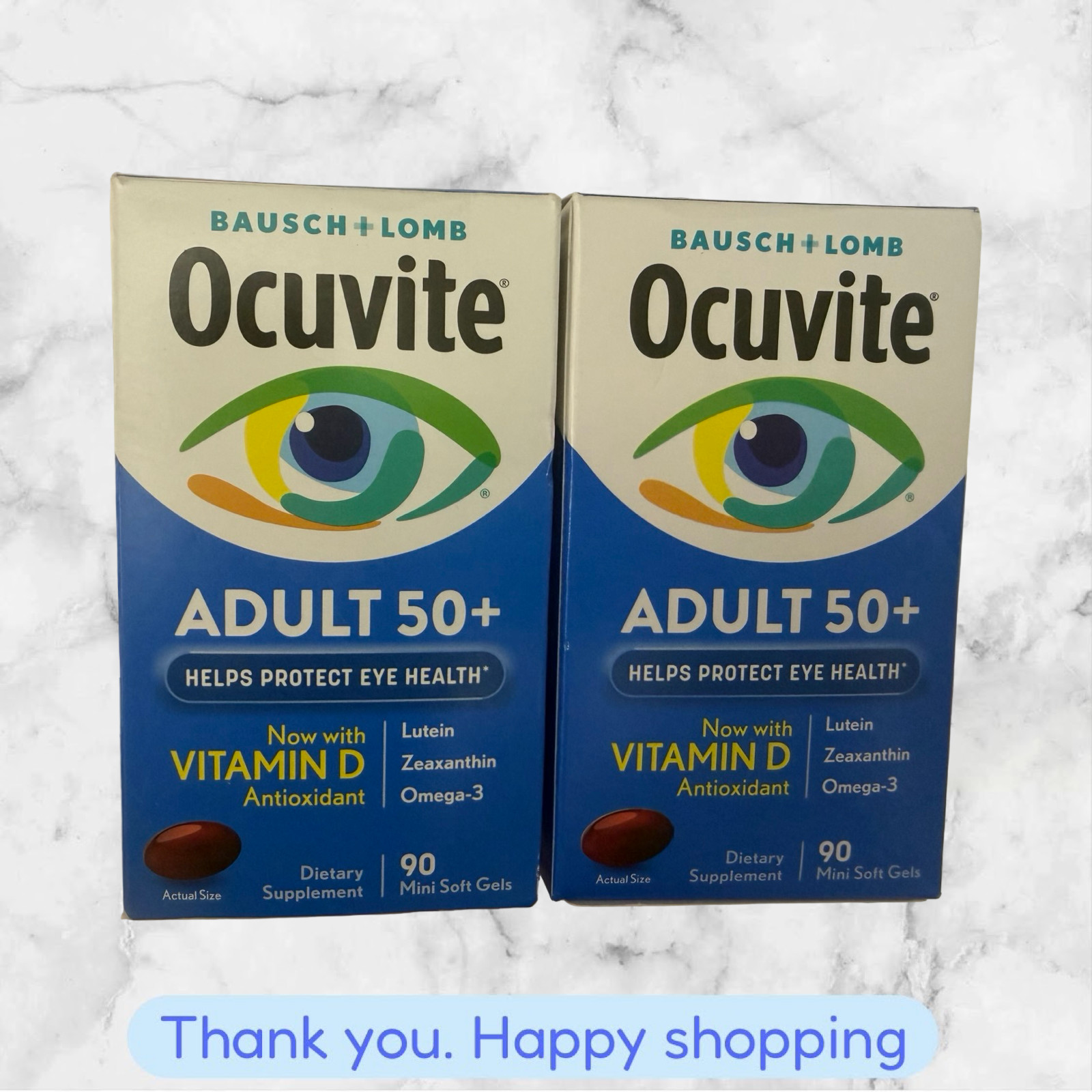 Bausch + Lomb Ocuvite Adult 50+ Eye Vitamin & Mineral 180 Softgels NEW SHIP