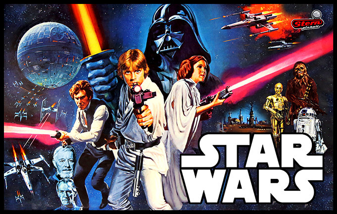 Star Wars Pinball Alternate Translite HIGHEST QUALITY RESOLUTION!
