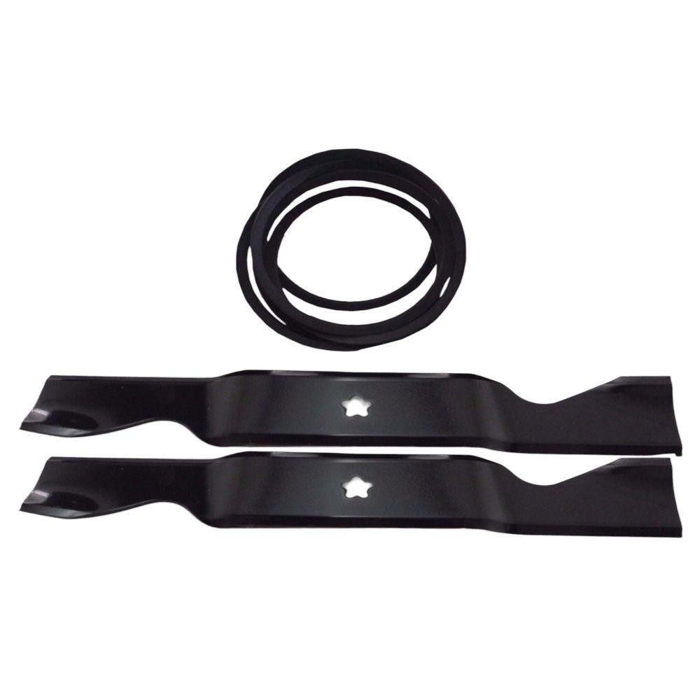 BELT & BLADES KIT 46" FITS HUSQVARNA YTH21K46 532405143, 532 40 53-80, 584453101