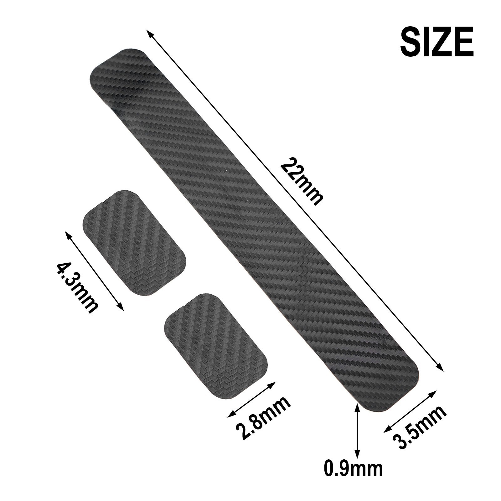 Rust Resistant Bicycle For Chainstay Frame Protector Carbon Fiber Texture