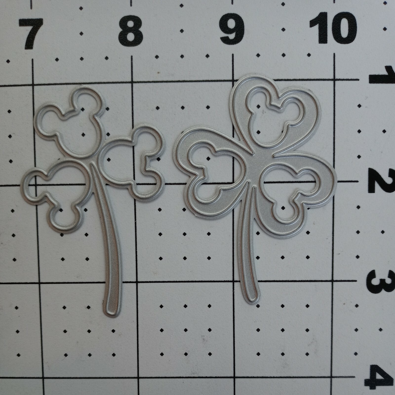Universal Thin Metal Die Cut Tool Disney Mickey Mouse Shamrock St Patrick Lucky