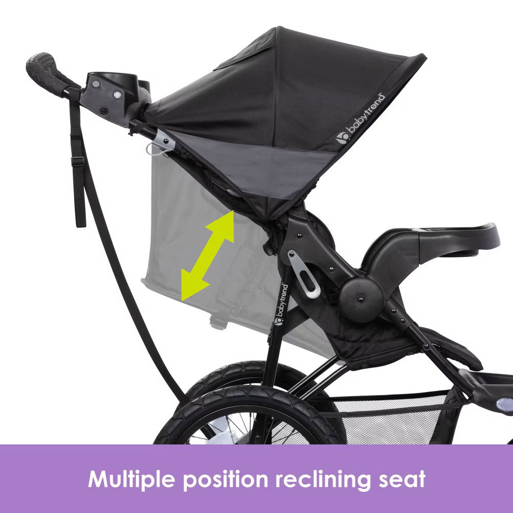 Baby Trend Expedition Plus Jogger with LED Safety Light - Madrid Black