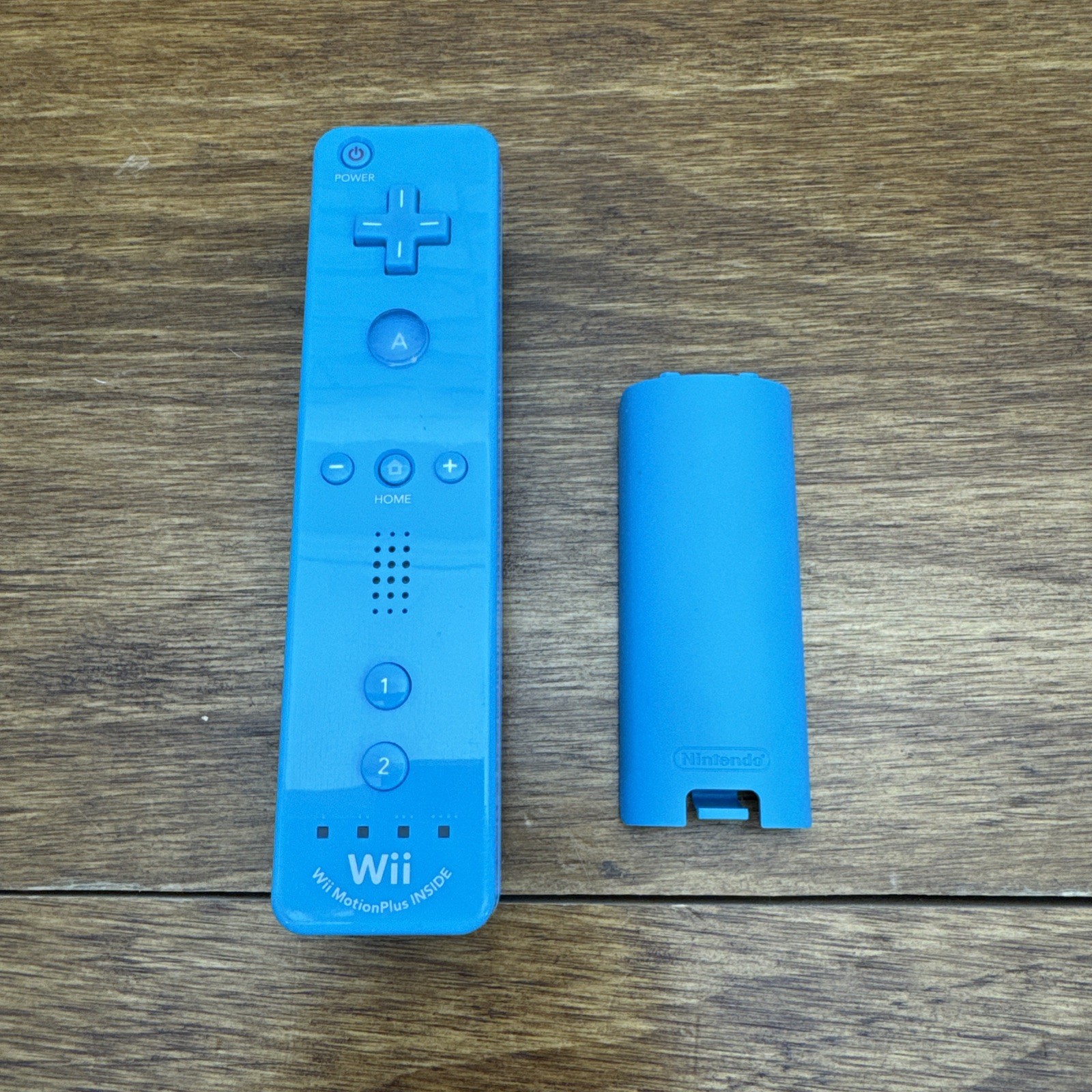 Nintendo Wii U Official Wii Remote Motion Plus Blue OEM RVL-036 Tested Working