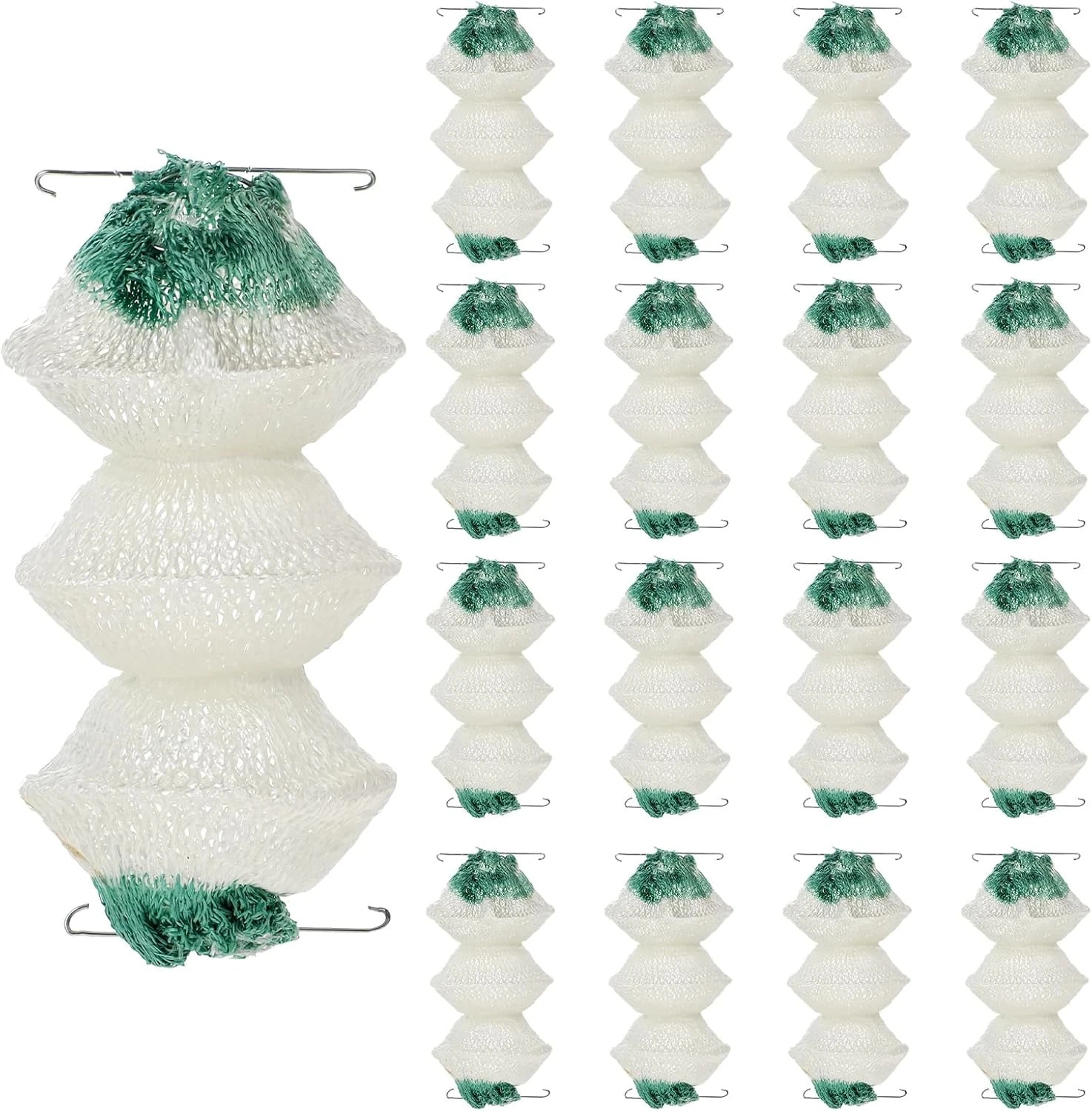 12 Pack Gas Lantern Mantles 3-Layer Accordion Shape Compatible with Coleman O...
