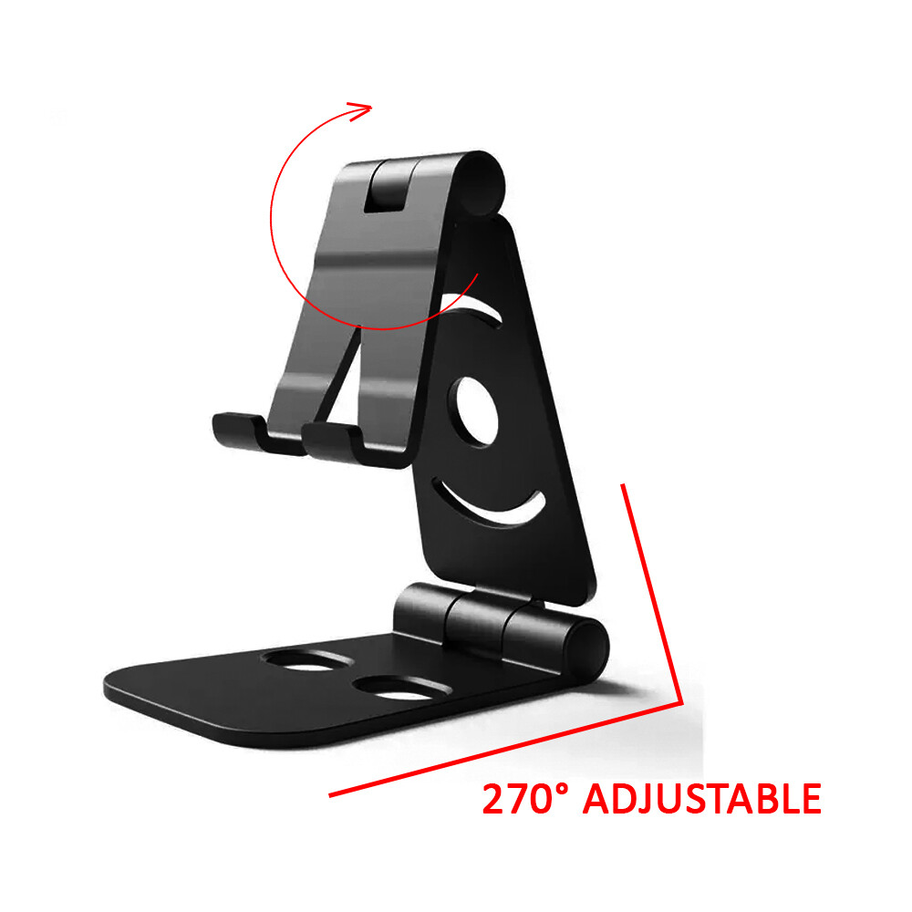 Universal Cell Phone Tablet Desk Stand Holder Mount Cradle Adjustable Foldable