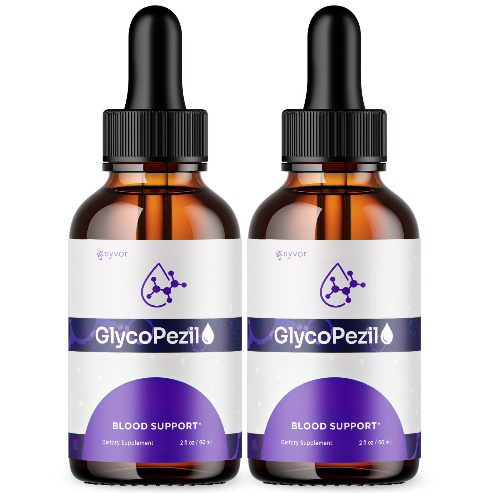 (2 Pack) Glycopezil Blood Support Drops Glyco Pezil Vitamin Supplement 60 Serves