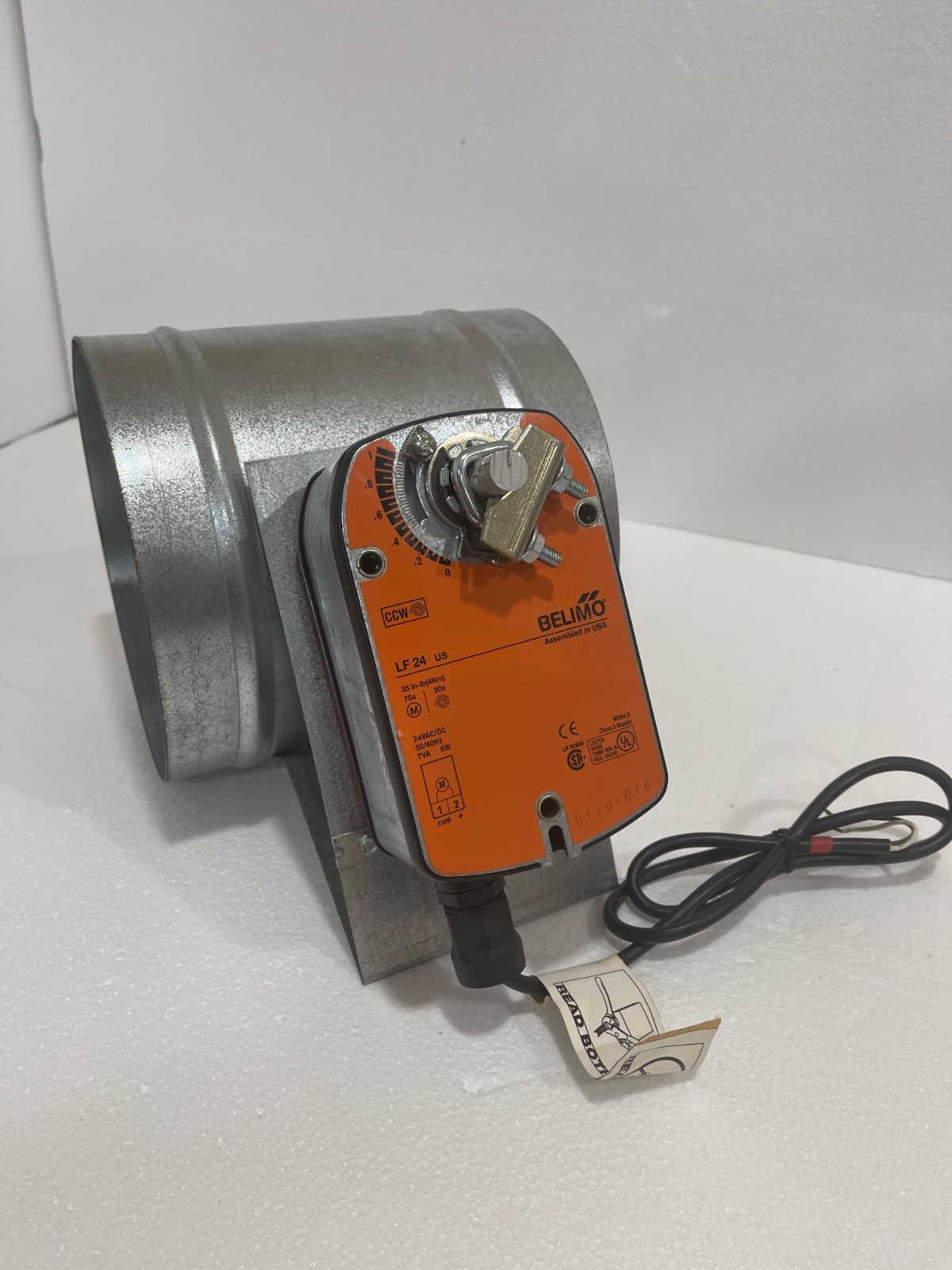 BELIMO LF24 US Actuator with HVAC 8 inch Damper