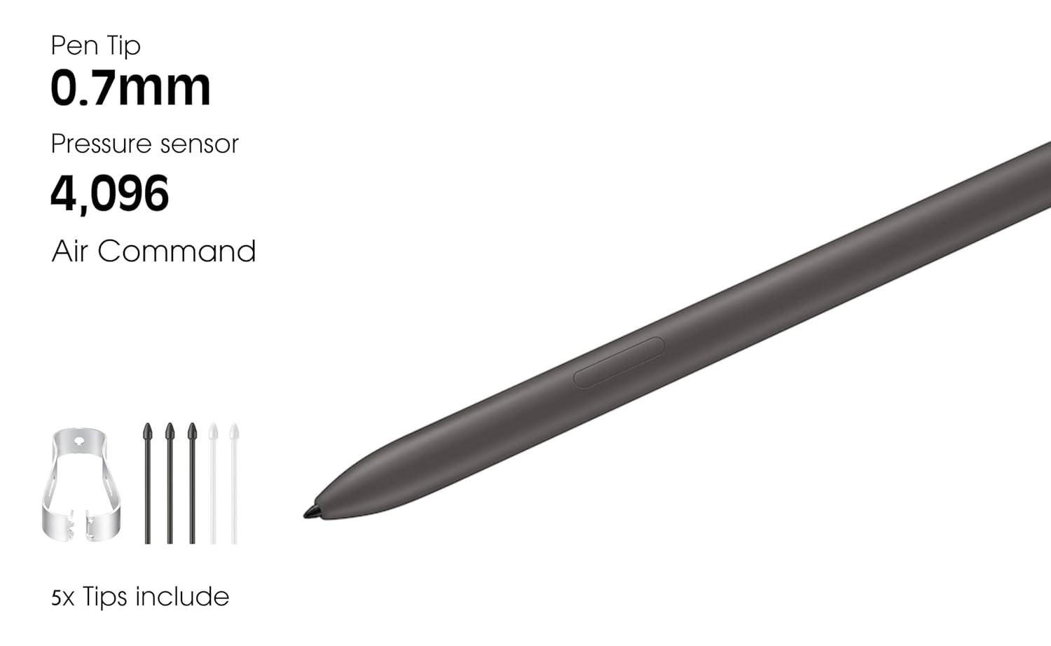 Samsung Galaxy Tab S9 FE S Pen Replacement for Gray S10 FE Plus S Pen