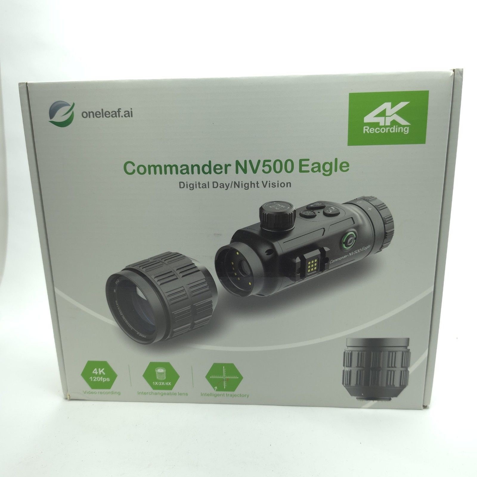 Oneleaf.ai NV500 Commander Eagle 4K Digital Day/Night Scope LRF & IR 50mm Lens