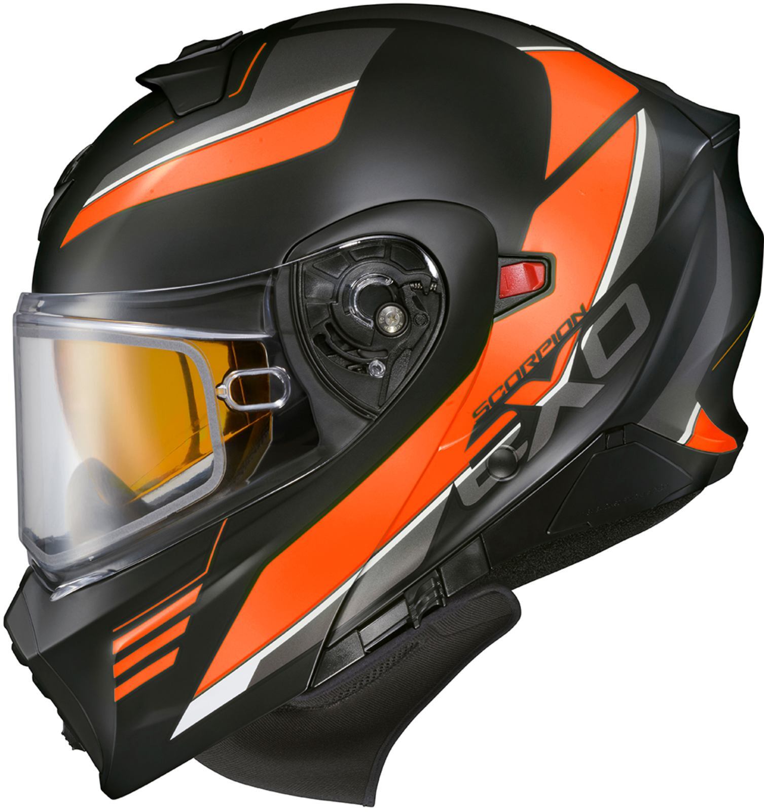 Scorpion EXO-GT930 Modulus Snow Helmet w/Dual Pane Shield Orange/Black