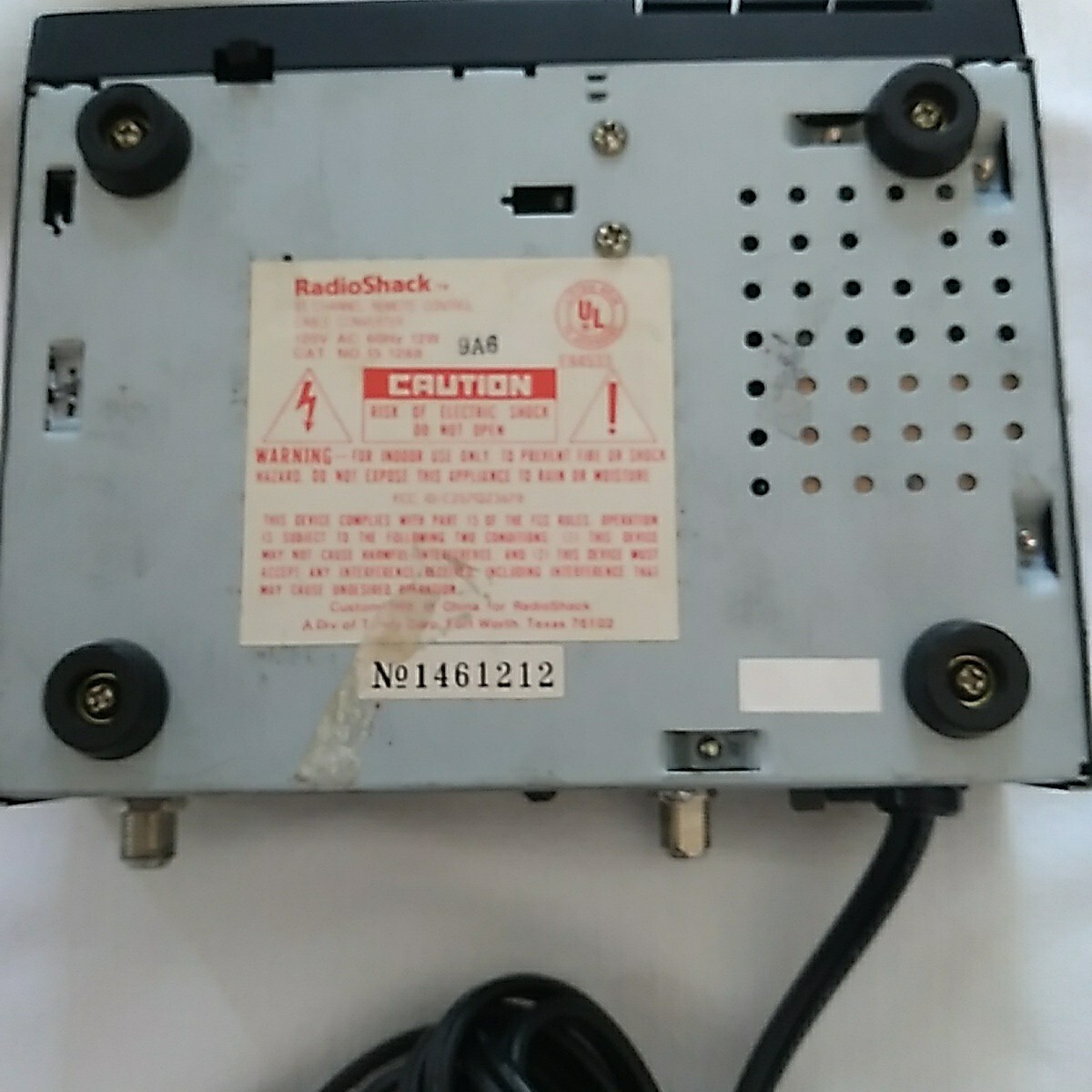 Radio Shack 83 Channel Remote Control Cable Converter With Remote