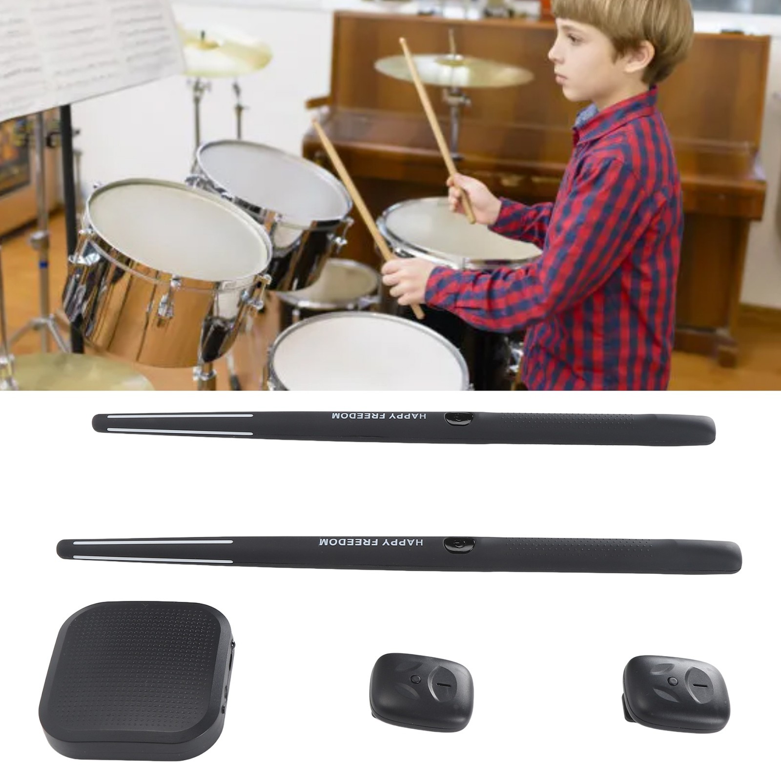 Virtual Drum Kit Portable Virtual Reality Drum Set Electronic Drum Set For