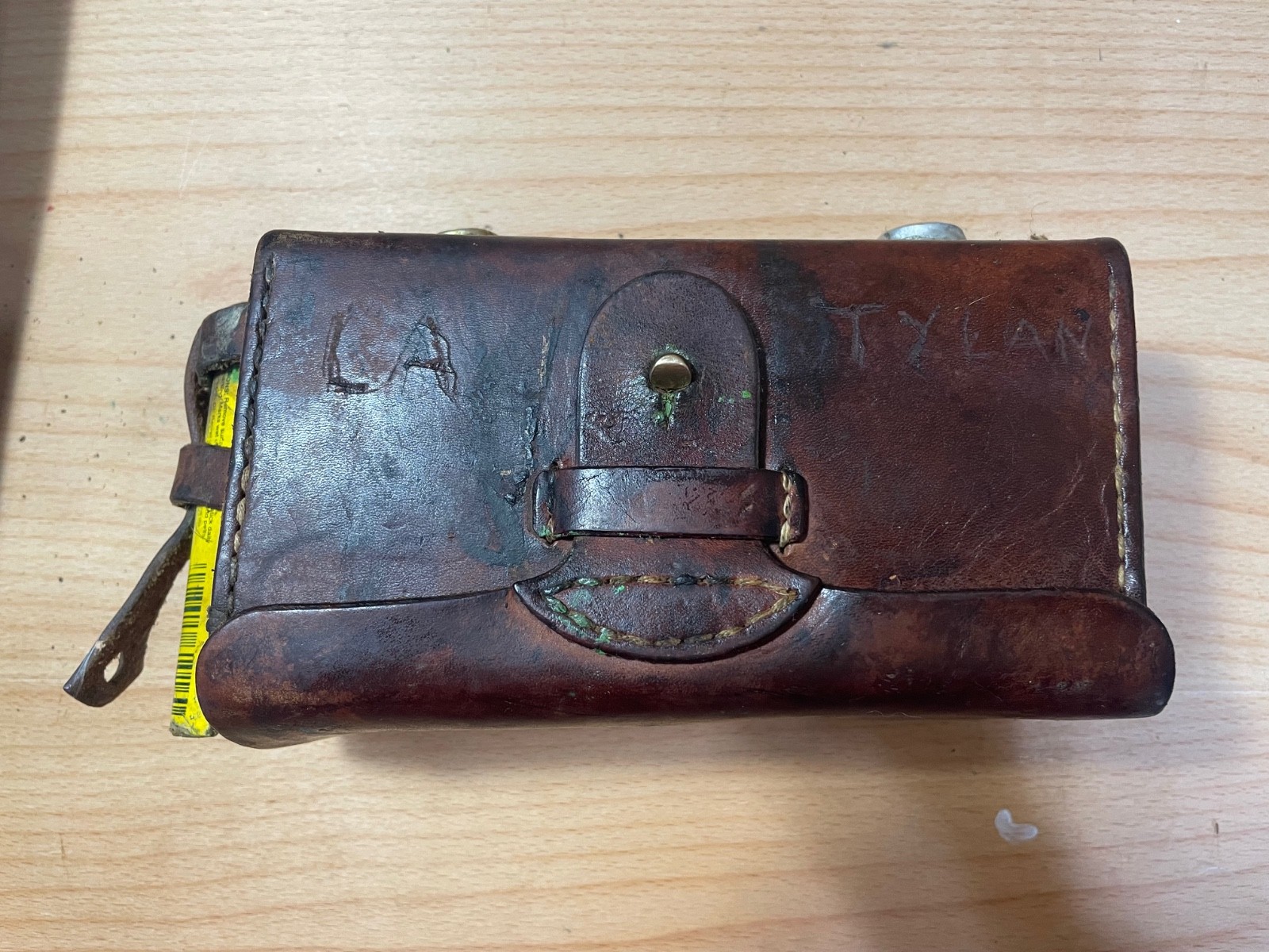 Vintage Leather Saddle Horn Medicine Case, Syringe Pouch-Ranch Collectible