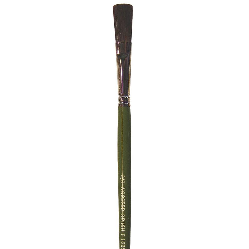 WOOSTER F1625-3/8 Paint Brush,3/8 in,Artist,Ox Hair,Soft 2AJR3