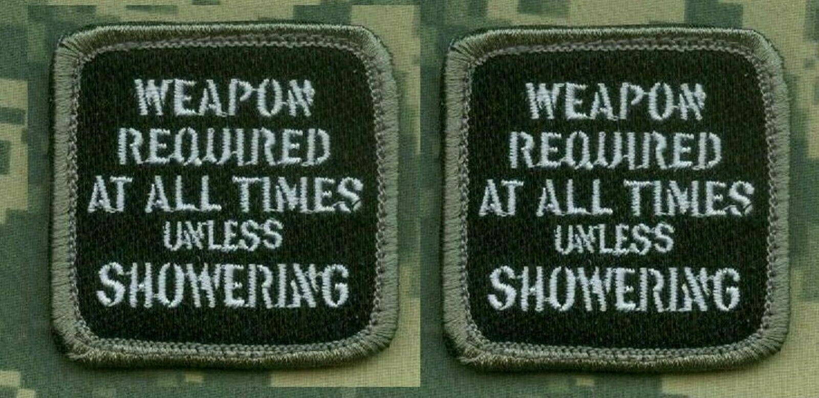 GREEN BERETS SFG SAS ODA JTF2  SEAL BLK burdock 2" 2-TAB: WEAPON HOT at ALL TIME