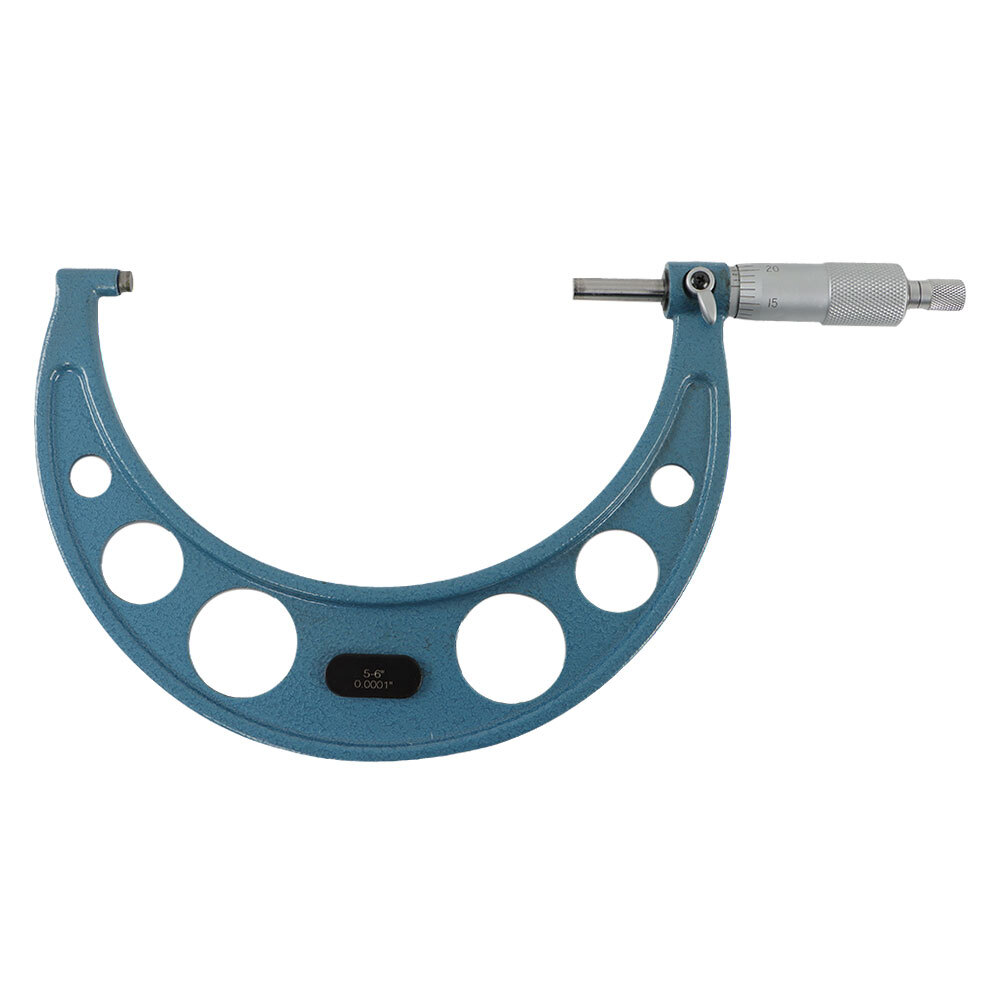 6 Pack Set 0.0001" Carbide Standards Durable 0-6" Precision Outside Micrometer