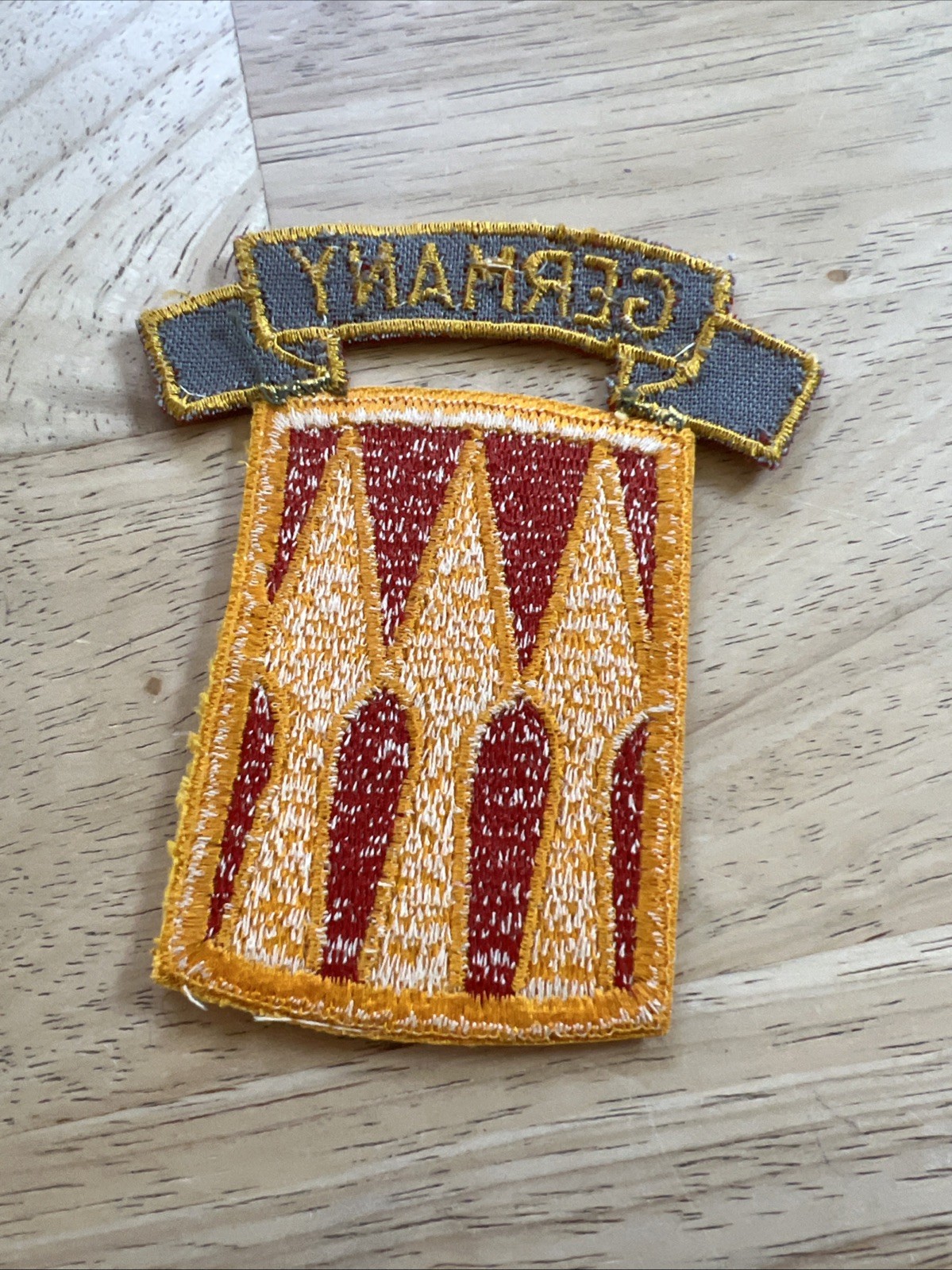 Vintage US Army 3rd Support Brigade Patch & Germany Tab Set