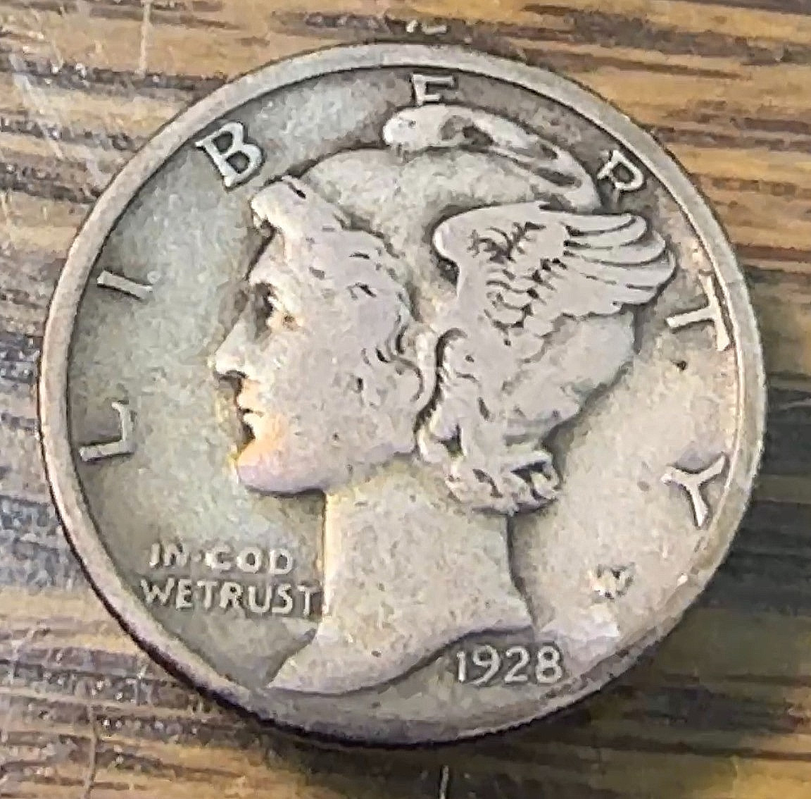 1928 Mercury Dime Nice Original Choice XF CHRC