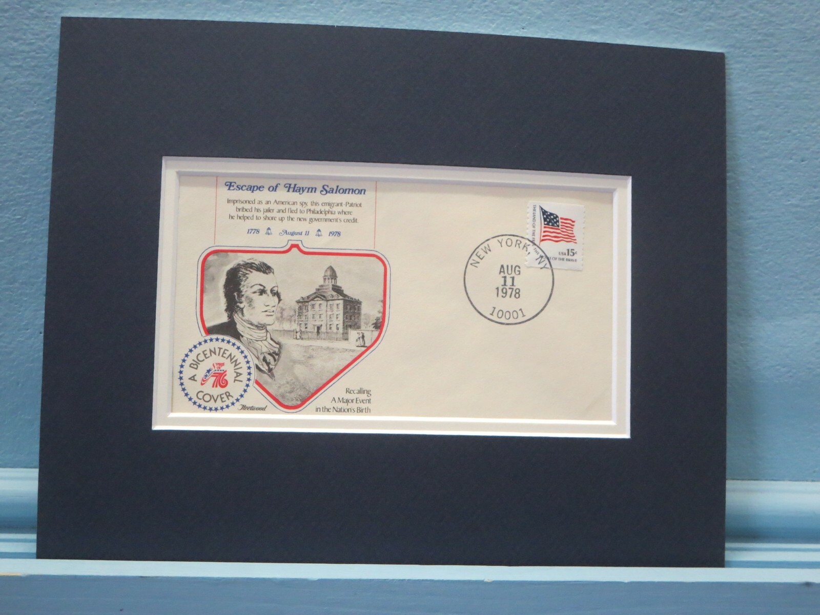 The Revolution - 1778 - Haym Salomon Escapes Prison & Commemorative Cover