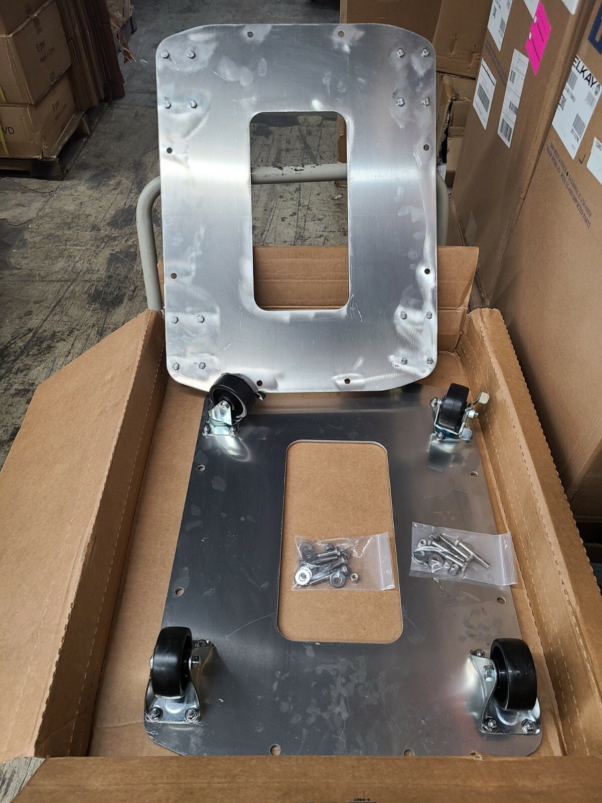 (2) Satellite Industries Sink Cart Base - 18.5"x24.25" Trolley Cart w/Casters