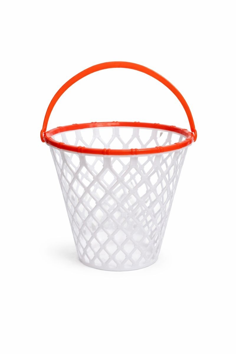 Basketball Hoop Easter Basket with Handle – Sports Egg Hunt Bucket 8.1 in