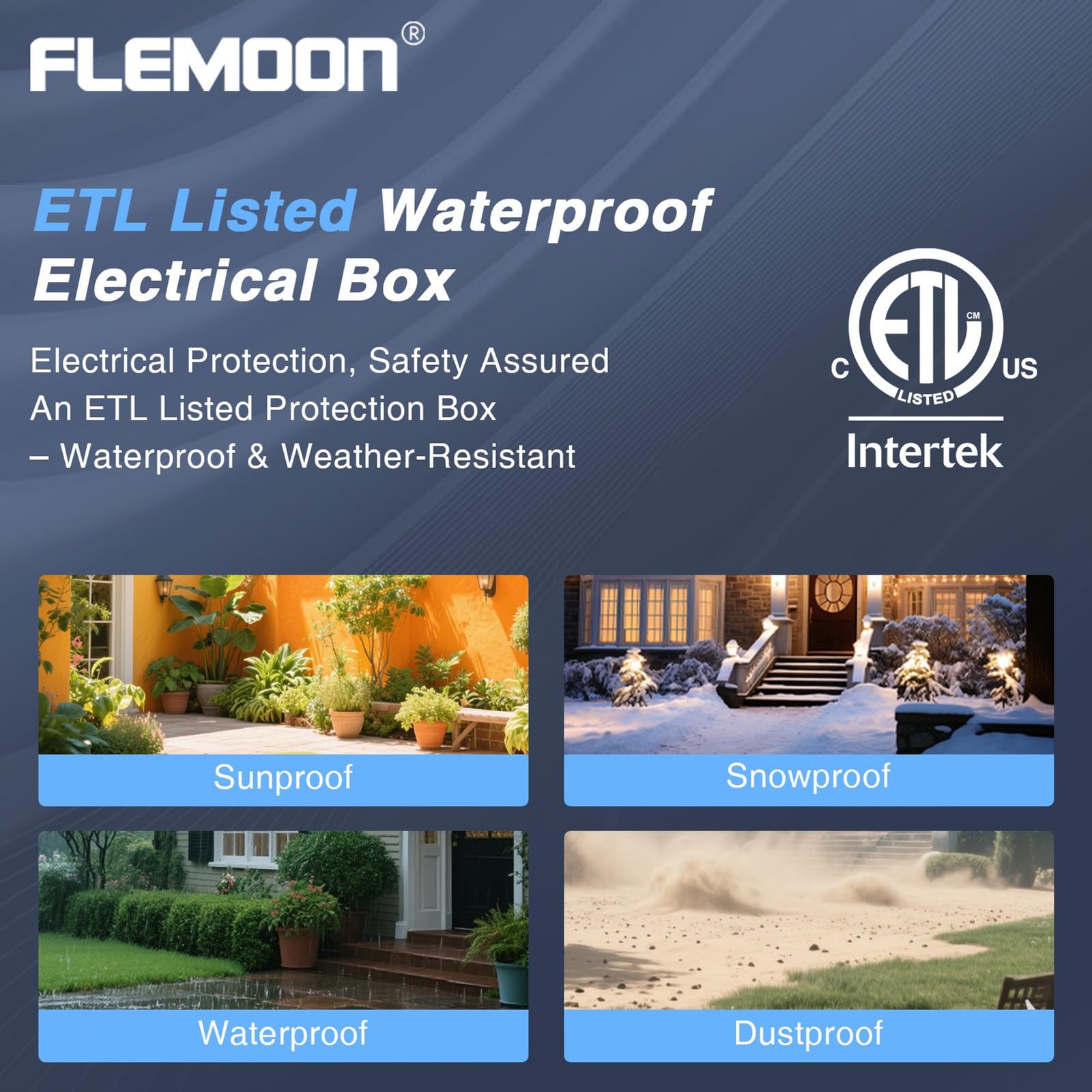 Electrical Box Etl Certified Ip54 Waterproof Black