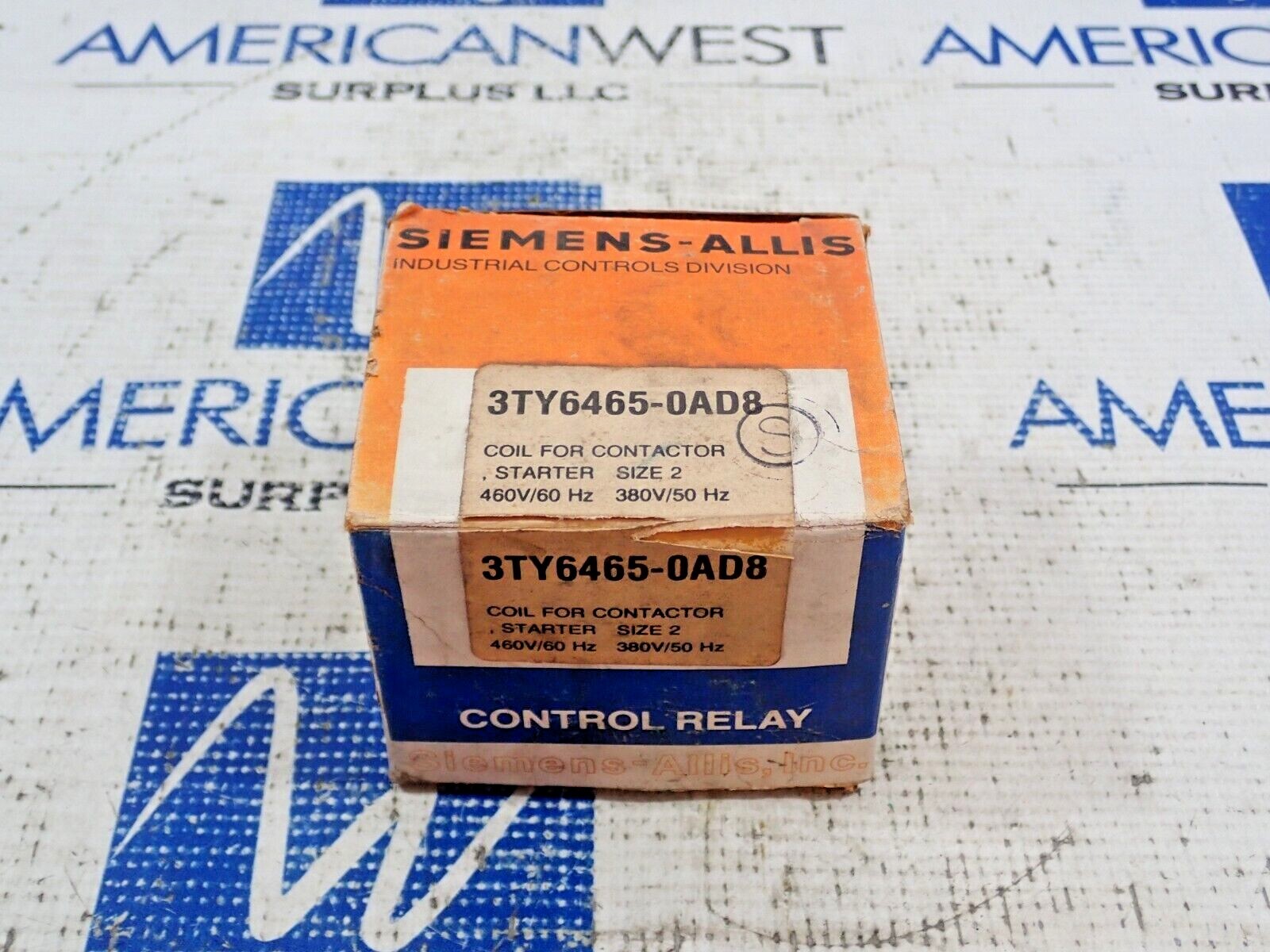 New Siemens Allis 3TY6465-0AD8 Coil Size 2 460V/60HZ 380V/50HZ