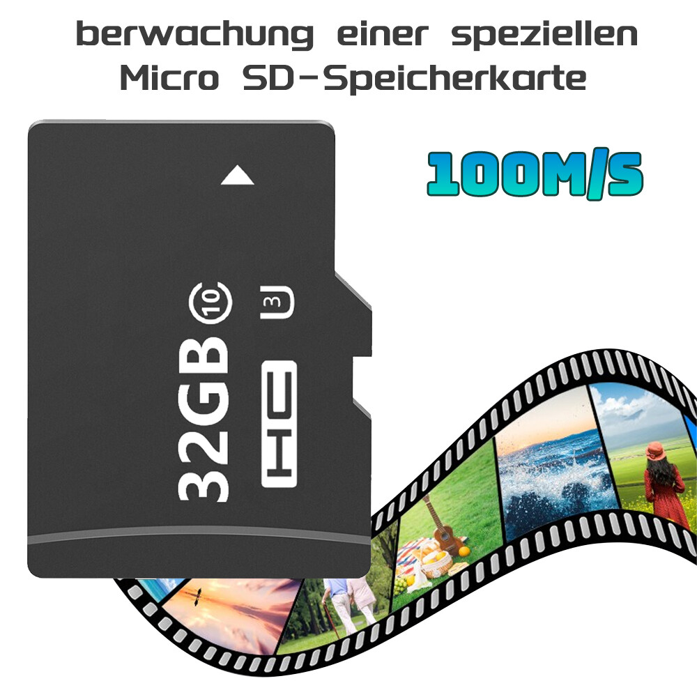 32GB Micro Memory Card Up to 100MB/s Read Speed for Security Camera Dashcam