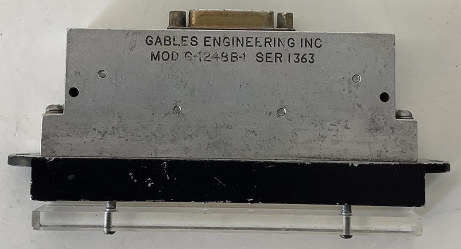 Gables Engineering G-1248B-1 Annunciator Dim Panel Lloyd Aereo G1248B1