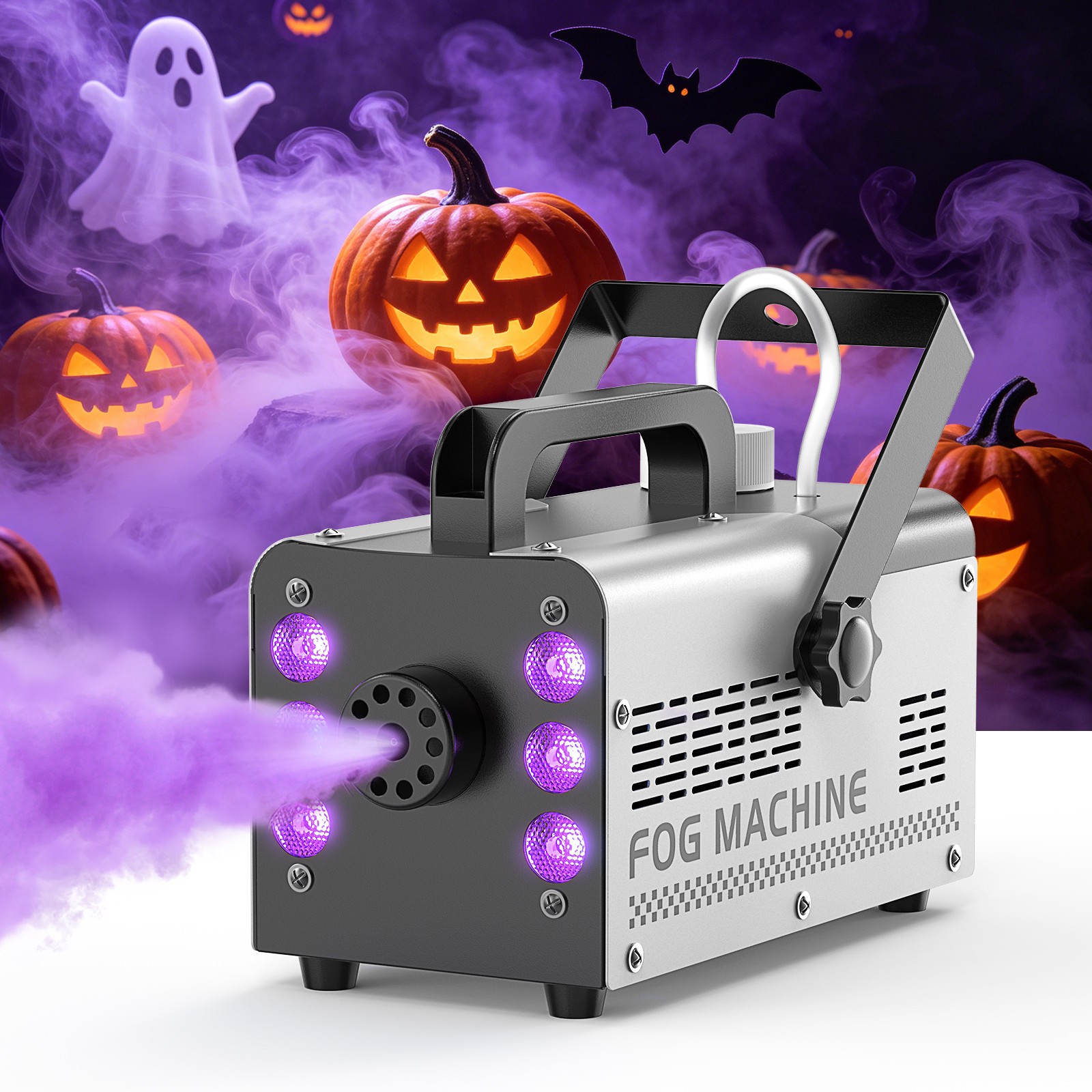 600W Smoke Fog Machine Stage Lighting RGB LED DJ Disco Party Show W/Remote