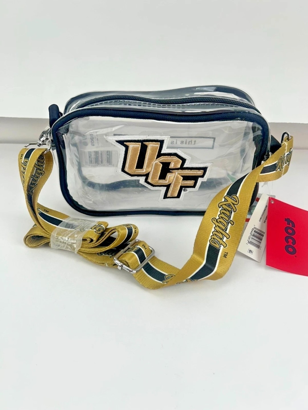 Foco University Central Florida UCF Knights  Clear Purse Handbag Gameday Bag