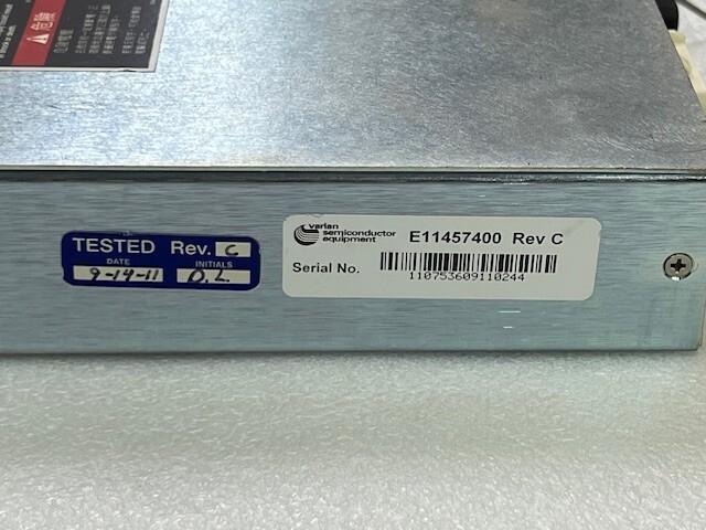 Varian Semiconductor Equipment E11457400 Rev C Distribution Interface Unit Used