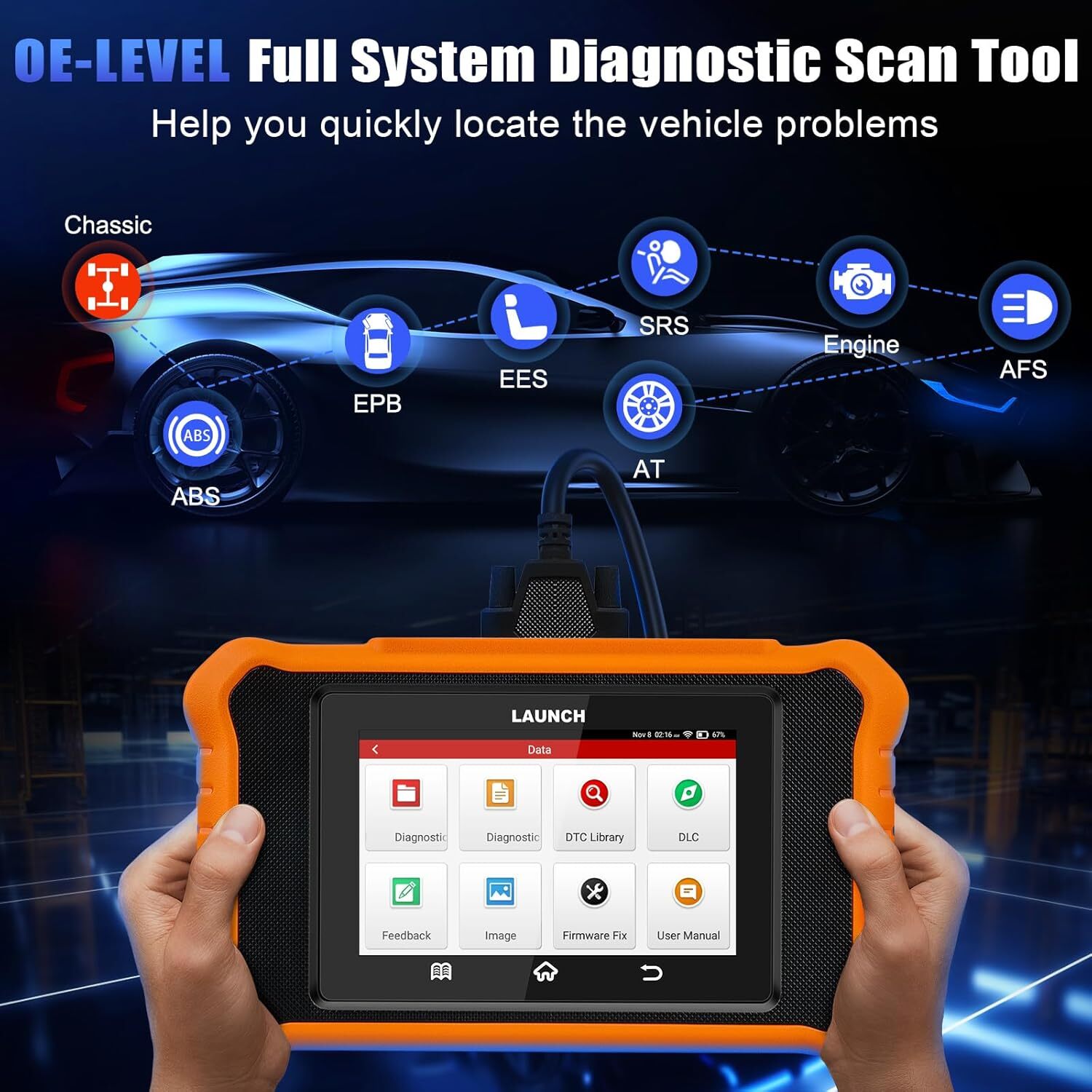 2025 LAUNCH Creader Elite 2.0 fit for Kia Full System Diagnostic OBD2 Scanner US