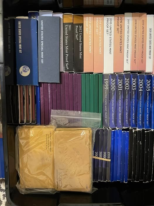 Estate Sale ~ US Proof Sets Lot ~ Coins Money COA BOX Hoard