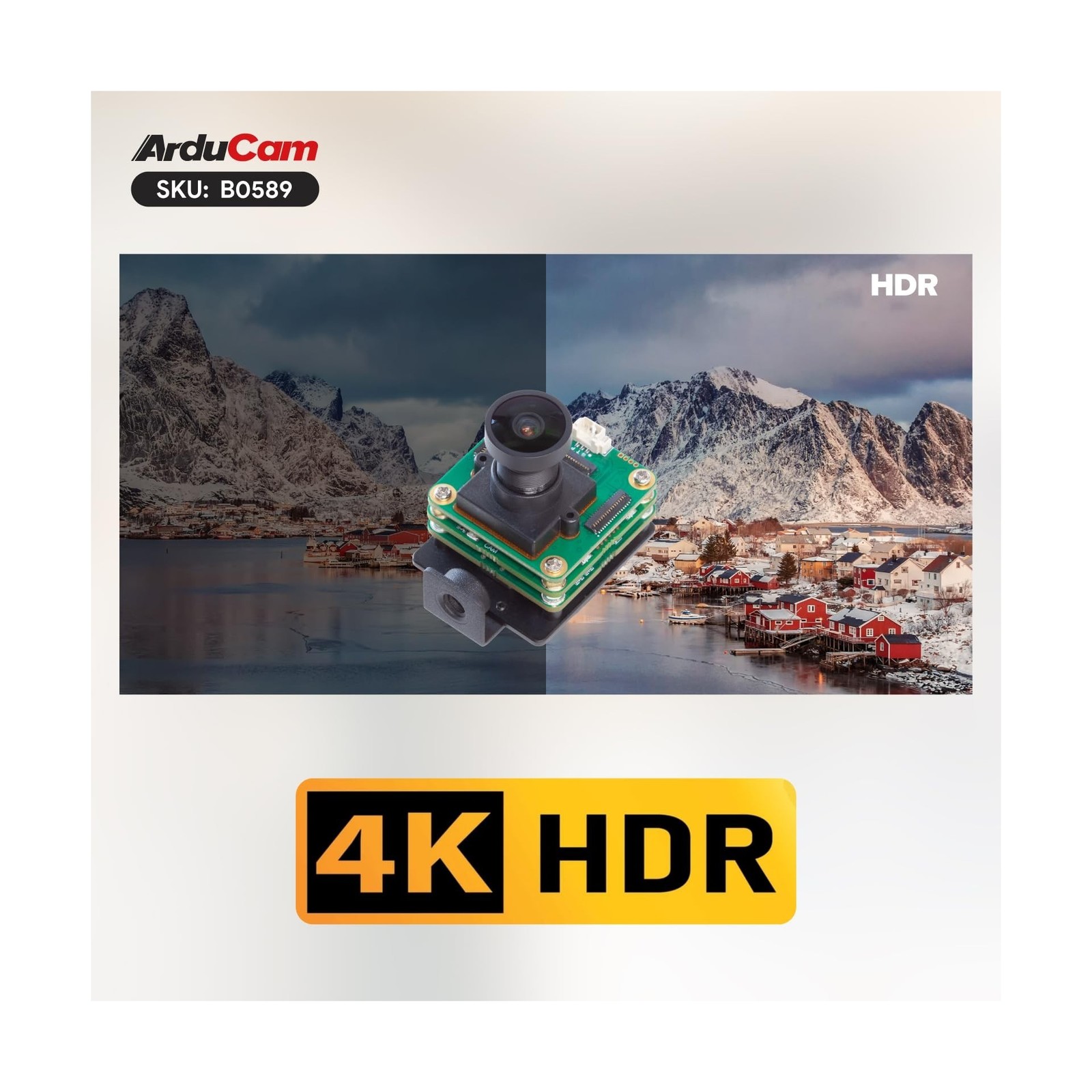 Arducam USB3.0 Camera Module, 60FPS@1080P High Speed USB Camera, 4K HDR Wide ...