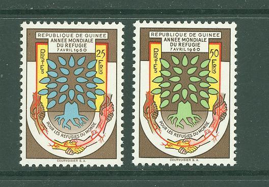 ARA51 Guinea 1960 MNH 2v Refugee Food