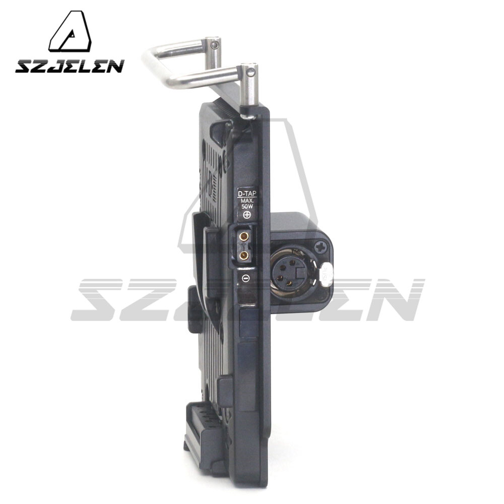 V-mount To XLR 4pin Power Output Handle Fixing Plate for ARRI Mini RED V-RAPTOR