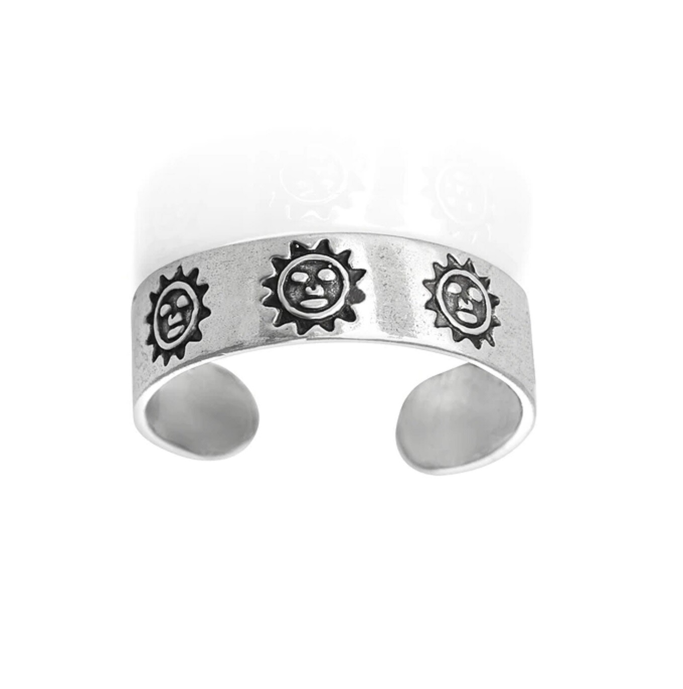 Sterling Silver Sunshine toe ring 1.31g
