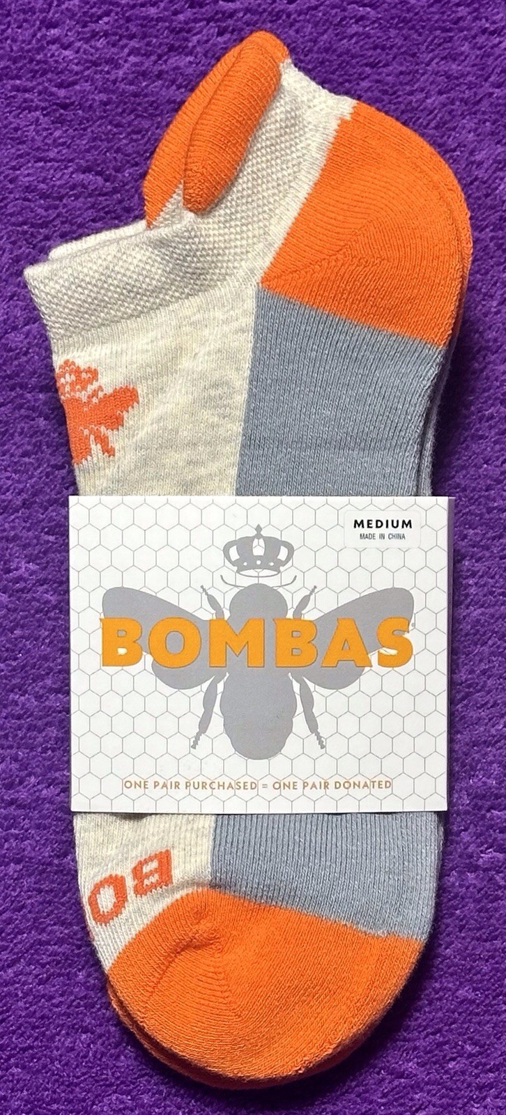 Bombas Unisex Multicolor Ankle Socks 4-Pack Size Medium NWT